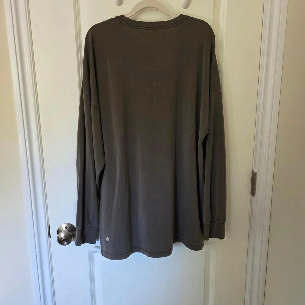 Lululemon oversized brown long sleeve